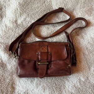 Brown Leather Crossbody Bag